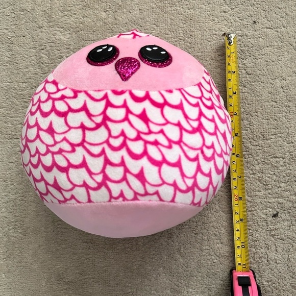TY Squish- A- Boos Pillow Plush Pinky Owl - Picture 5 of 8